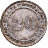 Купить Стрейтс Сетлментс 20 центов (cents) 1927