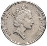 Купить Великобритания 5 пенсов 1990-1997 королева средних лет