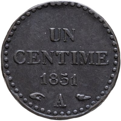 купить Франция 1 сантим 1851
