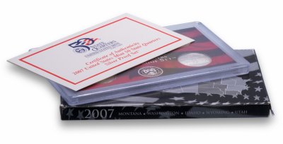 купить США годовой набор квотеров 2007 "Штаты" (5 монет) серебро