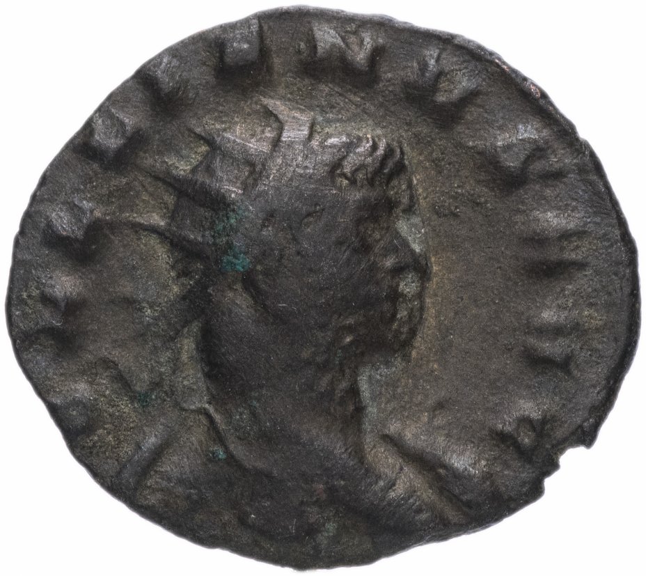 купить Римская Империя Галлиен 253–268 гг антониниан (реверс: Летиция стоит влево, в руках - венок и якорь)