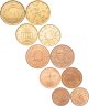 Купить Набор из 10 монет 1, 2, 5, 10, 20 центов (евроценты) 1999-2011