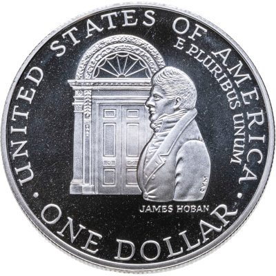 купить США 1 доллар 1992 "200 лет Белому Дому" в капсуле