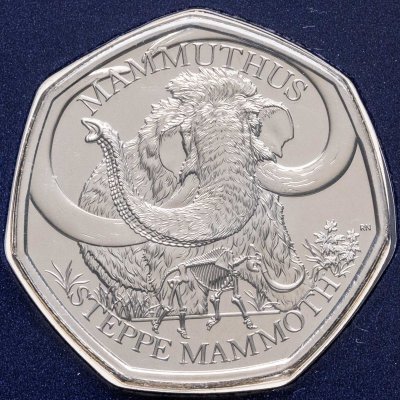 купить Великобритания 50 пенсов 2024 «Мамонт»