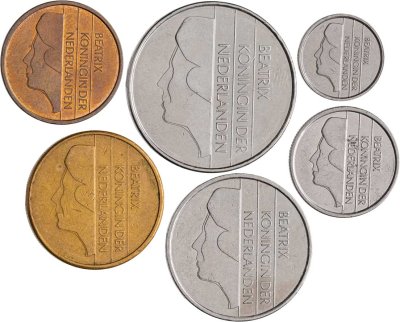 купить Нидерланды, набор из 6 монет 1983-1998 (полный набор)