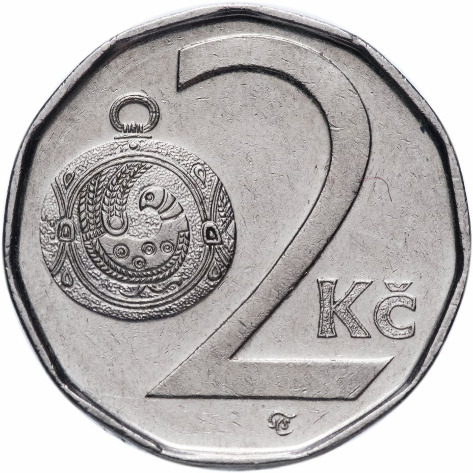 купить Чехия 2 кроны (koruna) 1993-2011