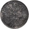 Купить Австро-Венгрия 20 крейцеров (kreuzer) 1868 для Австрии