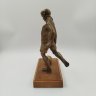 Купить Статуэтка "Футболист", бронза, дерево, краска, Европа, 1970-1990 гг.
