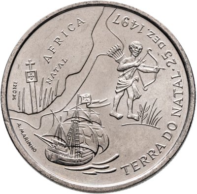 купить Португалия 200 эскудо (escudos) 1998 "Путешествие Васко да Гамы в Индию 1498 года - Южная Африка, Наталь"