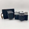 Купить Фотоаппарат плёночный "Зенит Е" с объективом "Индустар 50-2" в кофре, металл, стекло, кожа, Красногорский механический завод (КМЗ), СССР, 1981 г.