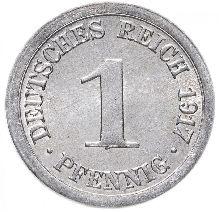 купить 1 пфенниг (pfennig) 1917 E