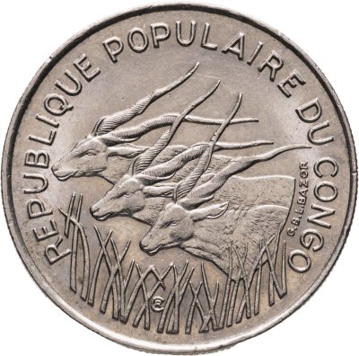 купить Республика Конго 100 франков (francs) 1975