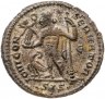 Купить Римская Империя, Лициний I, 308–324 гг, фоллис (реверс: Юпитер держит Викторию на шаре, внизу орел с венком)