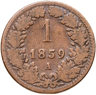 купить Австрия 1 крейцер (kreuzer) 1859