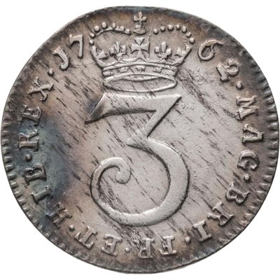 купить Великобритания 3 пенса (penсе) 1762