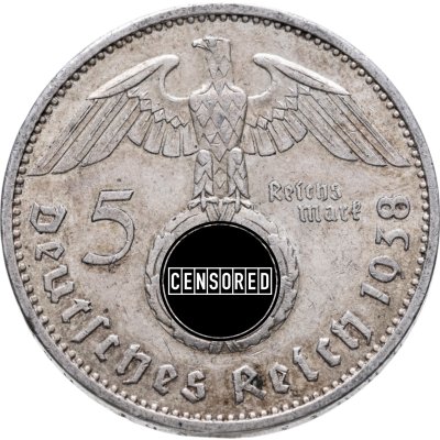 купить Германия, Третий Рейх 5 рейхсмарок (reichsmark) 1938 A