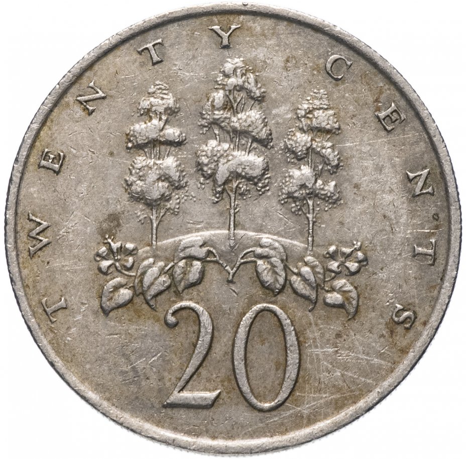 купить Ямайка 20 центов 1969-1990