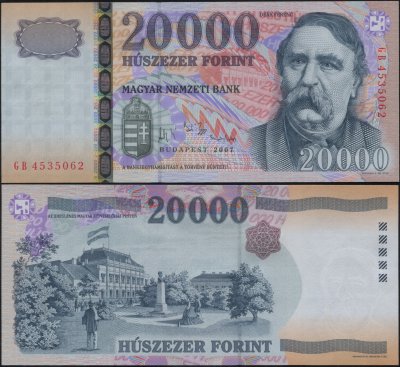 купить Венгрия 20000 форинтов 2007 [Бумага Pick 193d]