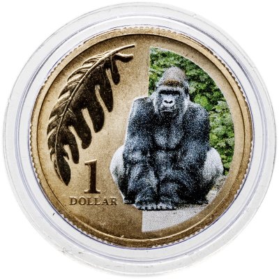 купить Австралия 1 доллар 2012 «Животные в зоопарке - горилла»