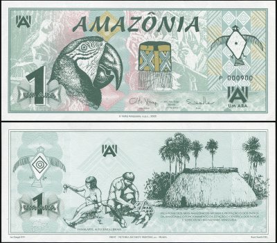 купить Амазония 1 ара 24.10.2005 [Бумага Pick NL [Serie P]] "Банкнота выпущена специально для коллекционеров и не является официальной денежной единицей."