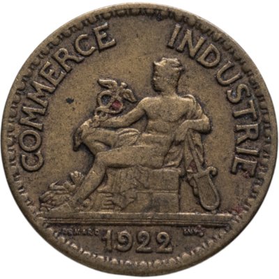 купить Франция 50 сантимов (centimes) 1922