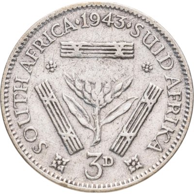 купить ЮАР 3 пенса (pence) 1943