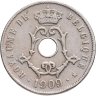 Купить Бельгия 25 сантимов (centimes) 1909  Надпись на французском - 'BELGIQUE'