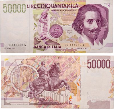 купить Италия 50000 лир 1992