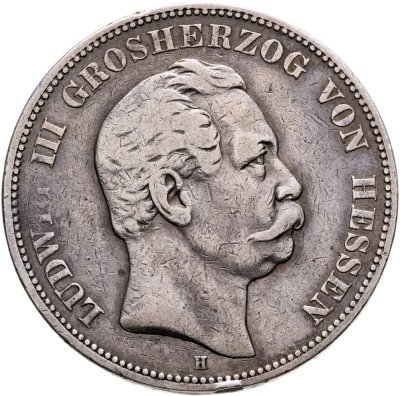 купить Германия, Гессен 5 марок (mark) 1876