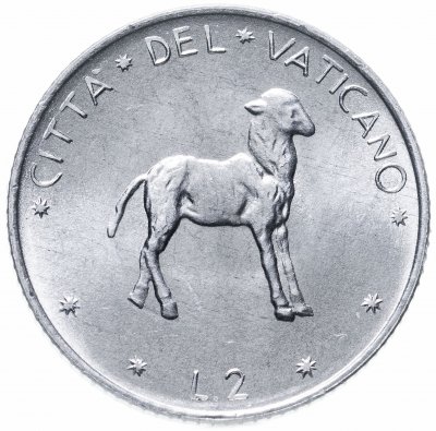 купить Ватикан 2 лиры 1977