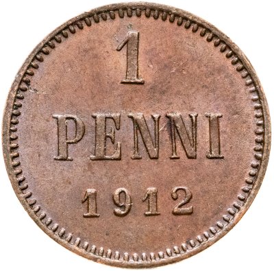 купить 1 пенни (penni) 1912 Российская Финляндия