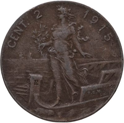 купить Италия 2 чентезимо (centesimi) 1915
