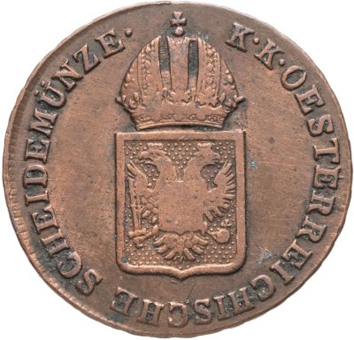 купить Австрия 1/2 крейцера (kreuzer) 1816, Знак монетного двора "A" - Вена