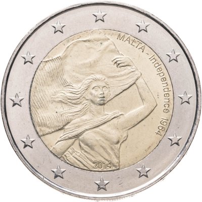купить Мальта 2 евро (euro) 2014 "50 лет Независимости Мальты"