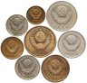 Купить Набор из 8 монет 1, 2, 3, 5, 10, 15, 20, 50 копеек 1978