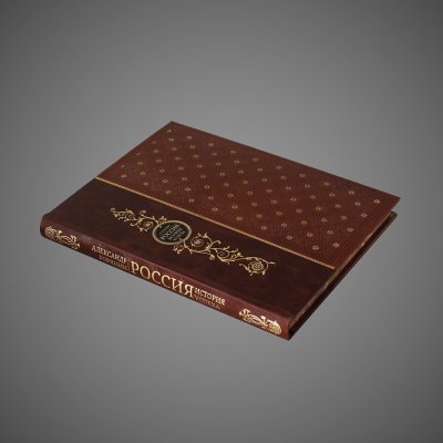 купить Россия. История успеха, кожа (натуральная, двух оттенков и фактур); ручная выделка, тиснение (золотое, цветное, блинтовое), центральный медальон, ажурный орнамент, бинты, составные форзацы, шёлковое ляссе, дизайнерская бумага, Российская Федерация, 2017 г.