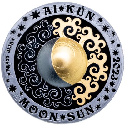 купить Казахстан 500 тенге 2023 «Луна и солнце»