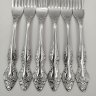 Купить Набор из шести десертных вилок с растительным декором, сталь, Павловский завод художественных металлоизделий им. С.М. Кирова, СССР, 1960-1990 гг.