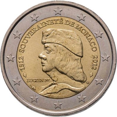 купить Монако 2 евро 2012 500 лет независимости