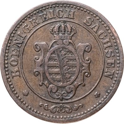 купить Германия, Саксония 2 пфеннига 1866