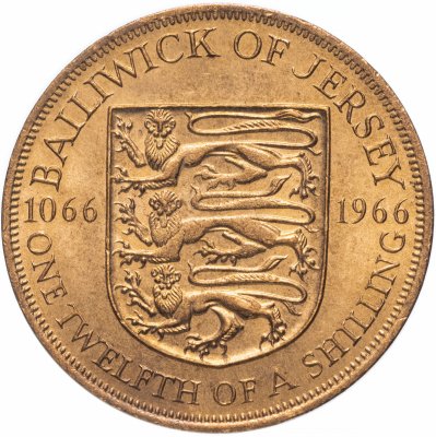 Купить Джерси 1/12 шиллинга (shilling) 1966 900 лет битве при Гастингсе