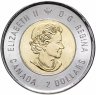 Купить Канада 2 доллара (dollars) 2019 "75 лет высадке союзников в Нормандии (D-Day)" цветное покрытие