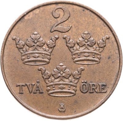 купить Швеция 2 эре (ore) 1910