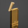 Купить Зажигалка газовая "Davidoff" в оригинальном футляре, металл, золочение, искусственная кожа, Швейцария, 1990-2000 гг.