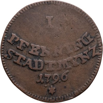 купить Аугсбург 1 пфенниг 1796