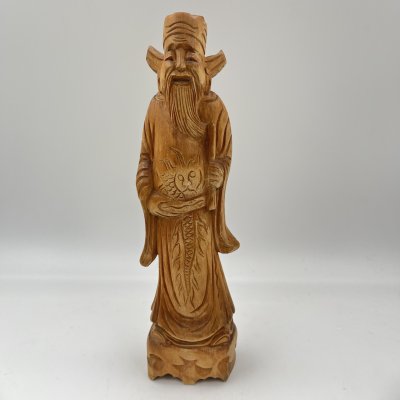 купить Статуэтка "Лу-син" (божество карьерного роста), дерево, резьба, Азия, 1950-1970 гг.