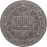 Купить Западная Африка (BCEAO) 100 франков (francs) 1981
