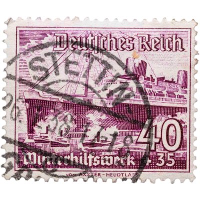 купить Германия, Третий Рейх 40+35 рейхспфеннига 1937 Организация "Зимняя помощь" серия "Корабли"