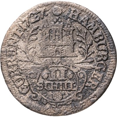 купить Гамбург 2 шиллинга 1727