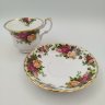 Купить Чайная пара "Old Country Roses" ("Старые деревенские розы"), фарфор, деколь, золочение, Royal Albert, Великобритания, 1960-1980 гг.